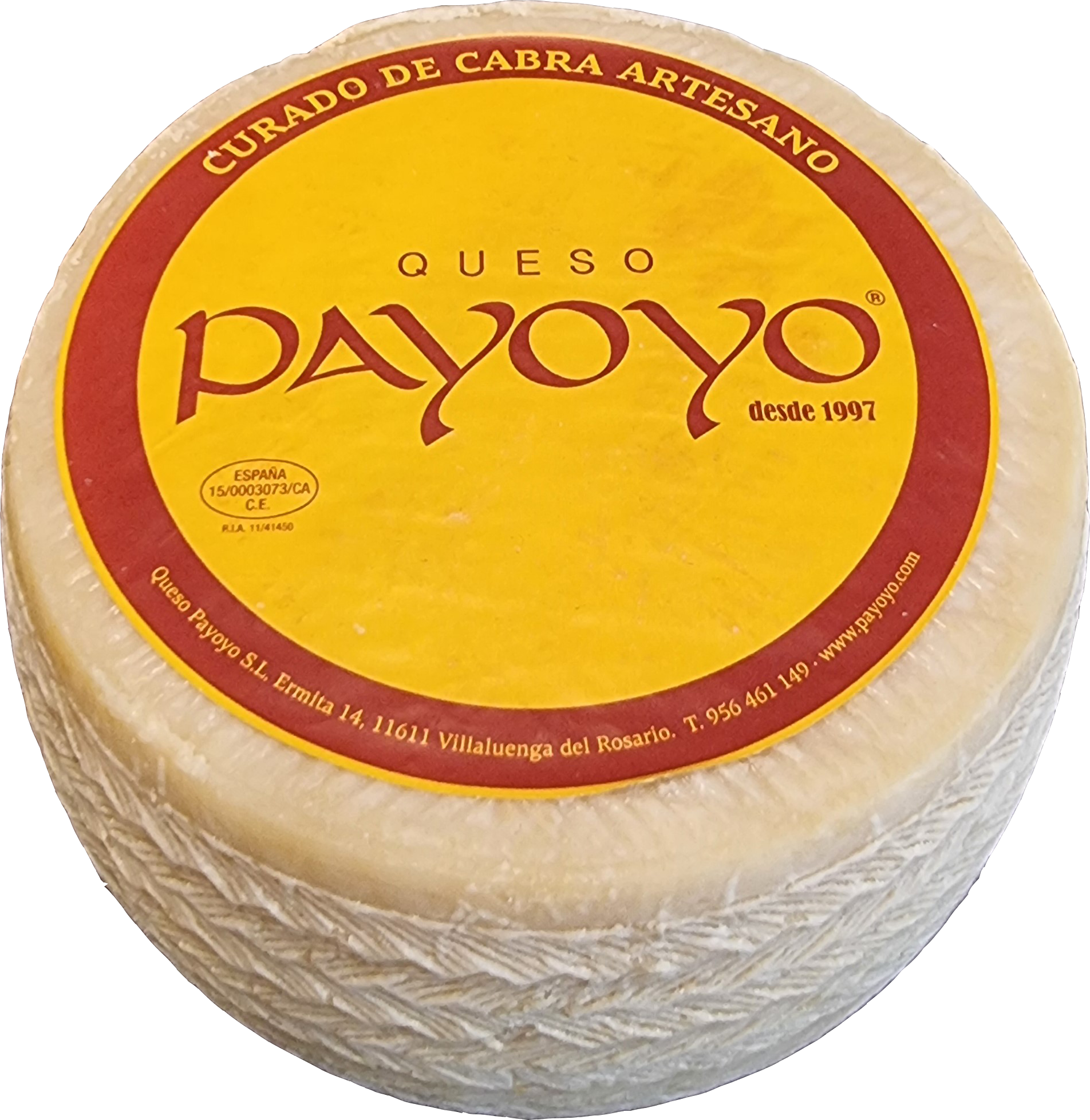 queso Payoyo cuado de cabra artesano disponible en QuesoQueso de Vanesa Cruz en Sevilla