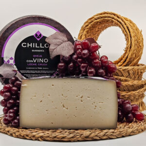 CHILLON AL VINO TINTO queso de leche cruda de oveja nacional disponible en QuesoQueso de Vanessa Cruz en Sevilla